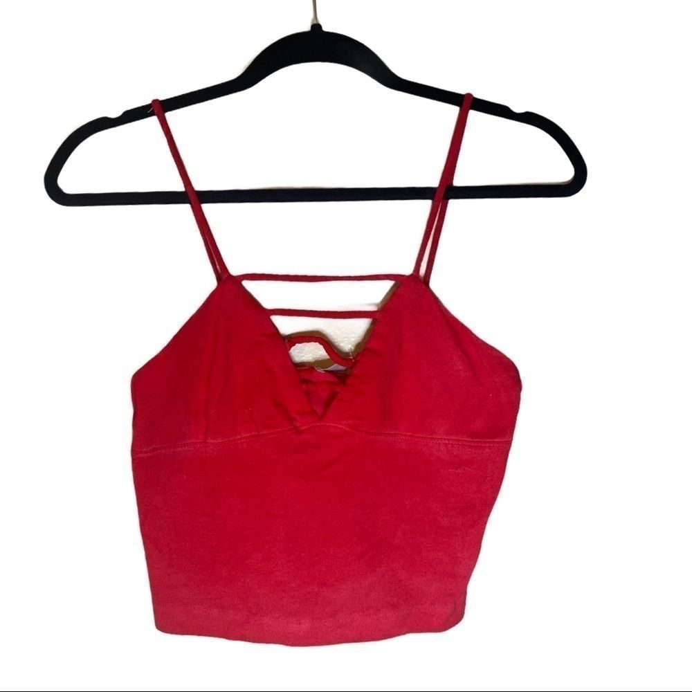 CAD Red Crop Top - Picture 2 of 5